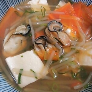 牡蠣と豆腐の中華風あんかけ